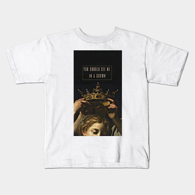 you should see me in a crown art aesthetic sherlock holmes phone case poster Kids T-Shirt by kaledabean